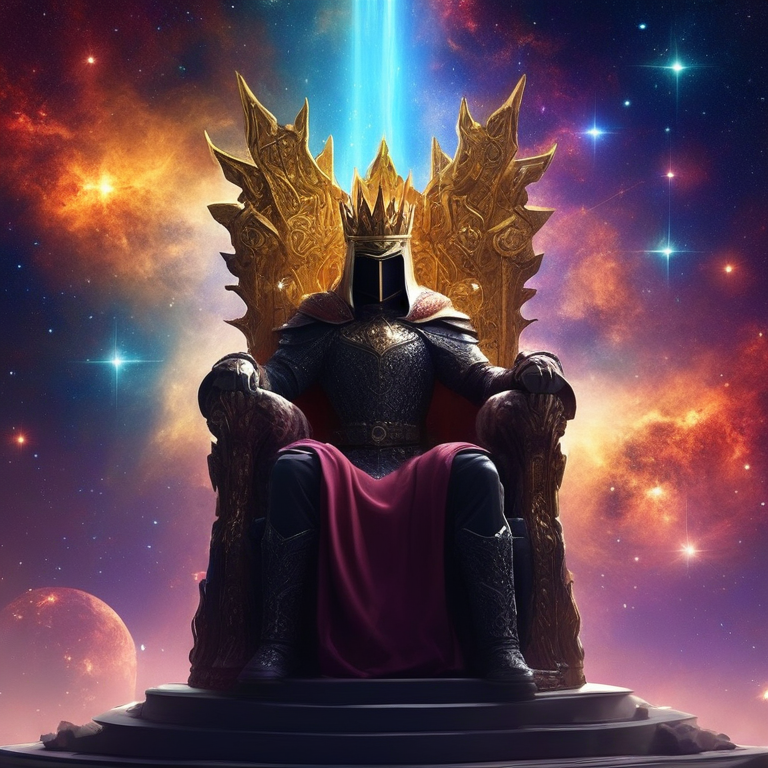 Validation 4 — Cosmic king on a throne of stars